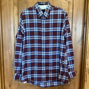 Allen Edmonds Plaid Flannel Button Down